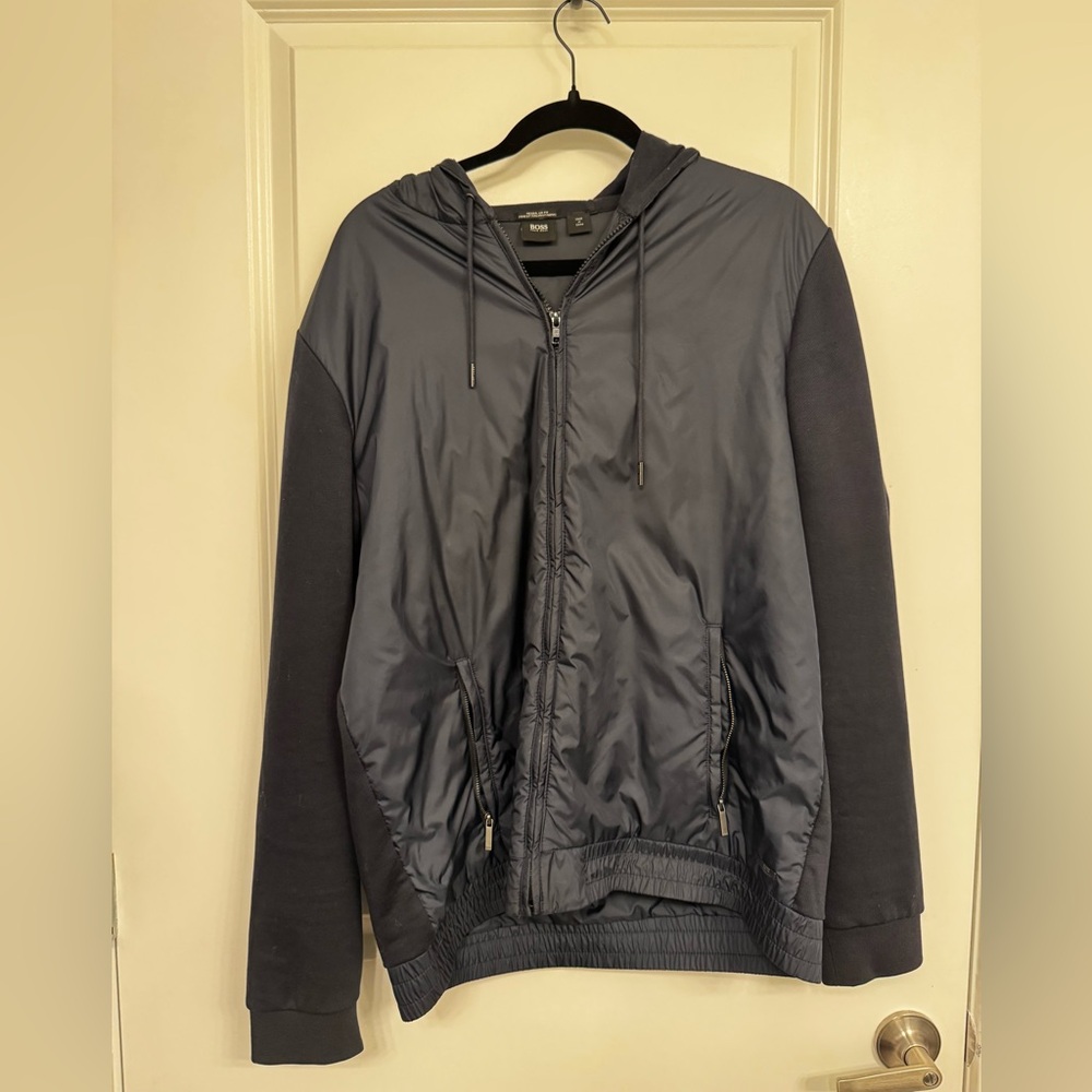 Hugo Boss Men's Black Windbreaker